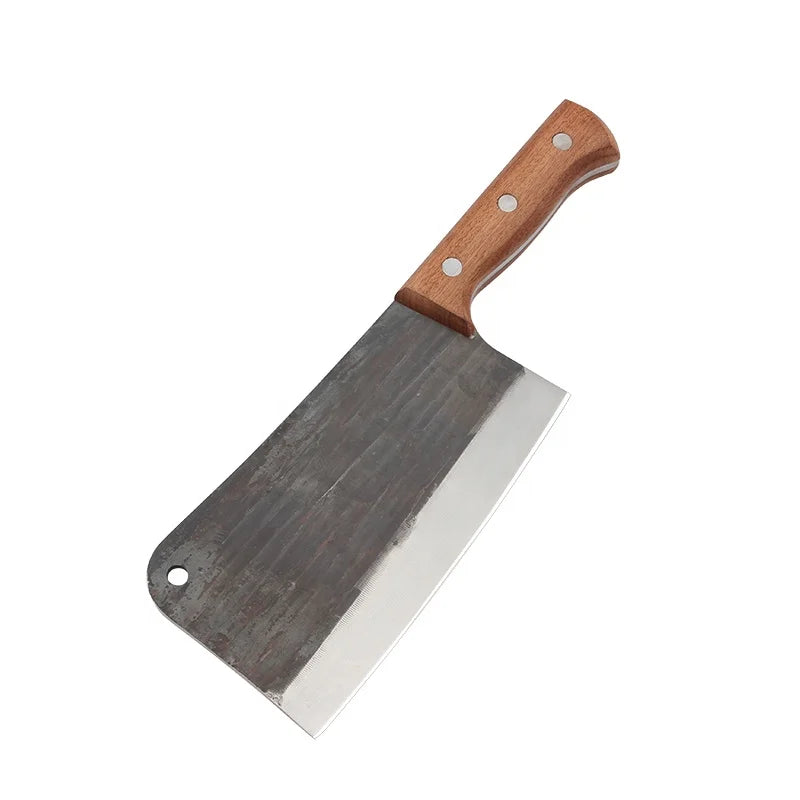 7 Inch Stainless Steel Cleaver Knife Butcher Knife for Kitchen Camping