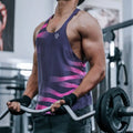 100% Polyester Custom Men's Sporty Running Singlet Lightweight Marathon Tank Top Breathable Quick Dry Sleeveless Workout Gym