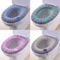 Winter Toilet Seat O-knitted Thickened Washable Toilet Cover Seat Cover Household Cartoon Toilet Seat