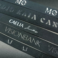 Custom Black Luxury Grosgrain Double Face Ribbon Gold Foil Printed Logo on Gift Packing for Premium Products