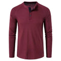 China Factory Top Quality  Europe America Size Mens Casual T-shirt Raglan Waffle Long Sleeve Outdoor Plain Oversized Tshirt