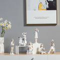 Professional Popular Modem Style Bedroom Decorations Resin Nordic Girls Figurine Room Decor