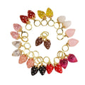 EA1029 New Stylish Chic  Cute18k Gold Pearl Dotted Resin Red Strawberry Fruit Drop Dangle Charm Huggies Hoop Earrings for Women