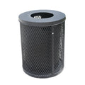 Outdoor Expanded Steel Garbage Trash Can Outside Street Metal Mesh Rubbish Litter Bin Public Commercial Wire Recycle Dust Bin