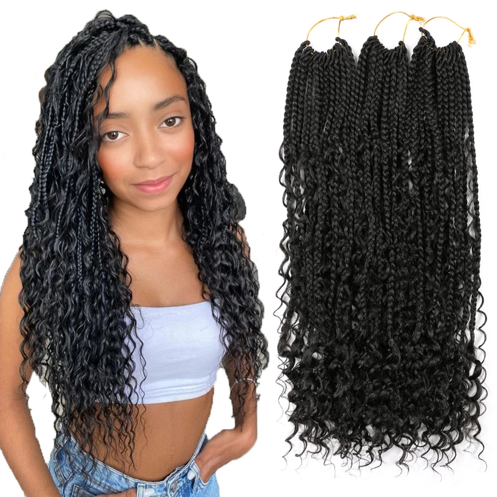 River Locs Box Braids River Locs Braiding Faux Locs Curly Crochet Hair Bohemian Box Hair Hoddess River Box Braid