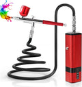 Airbrush Kit with Compressor 32PSI Handheld Mini Air Brush Gun Set Portable High Pressure Air Brushes for Painting