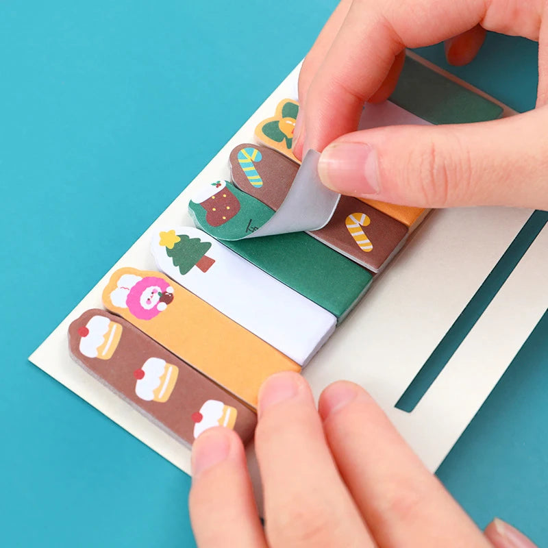 Customized Printed Design Reusable Stationery Cartoon Diary Sticky Notepad