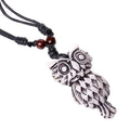 Vintage Resin Owl Pendant Necklace Fashionable Short Necklace for Women and Men's Engagement Anniversary Wedding Parties