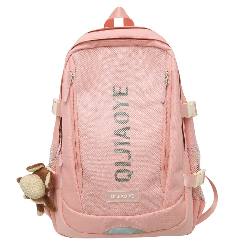 3334  Student School Bag Korean Style Travel Backpack Casual Versatile Large Capacity Backpack