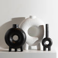 Custom Ceramic Cylinder Vase Decorative Living Accessories Small Ceramic Vase Terrarium Decoration Ceramic Vases