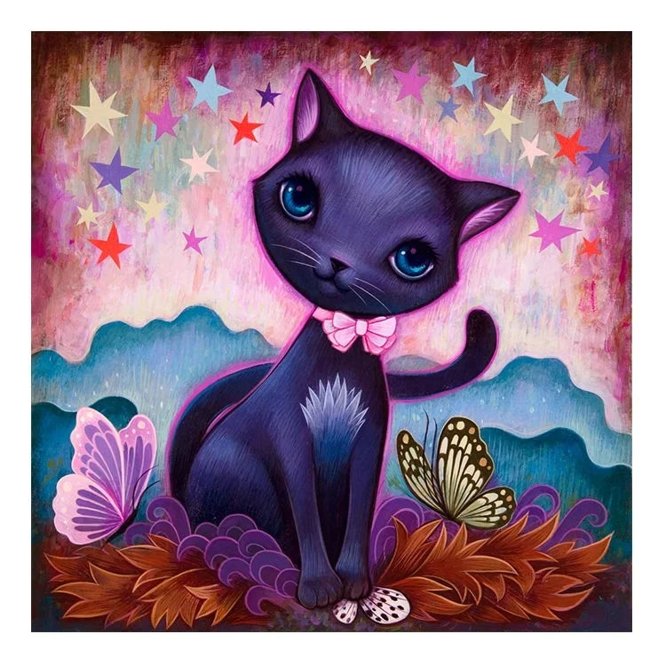 Ever Moment Diamond Painting Cat Star Butterfly 5D DIY Wall Decor Children's Gift Art Crafts 3F1995