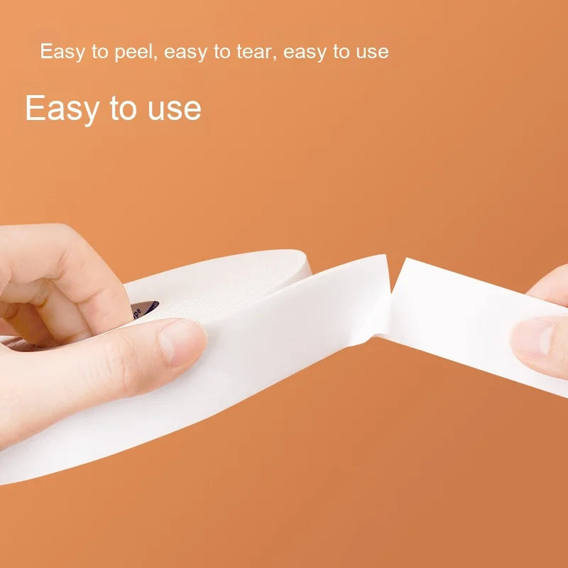 Wholesale Strong Adhesive White PE Sponge Tape Foam Double-Sided for KT Board Frame Fixing Water Activated 5m Length