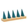 Ring Display Rack Jewelry  Rack  Pedestal Ring Support Display Props Green Bamboo Microfiber