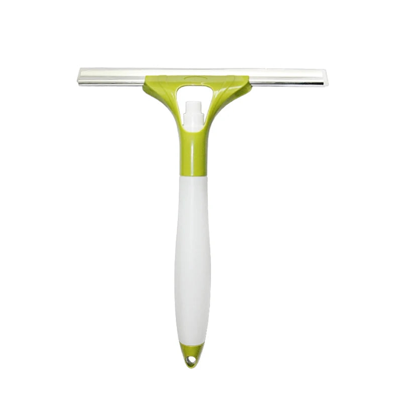 Professional 3-in-1 Reusable Window Cleaning Tool Small Size with Plastic Handle for Windows Bottles and Spray Cleaning