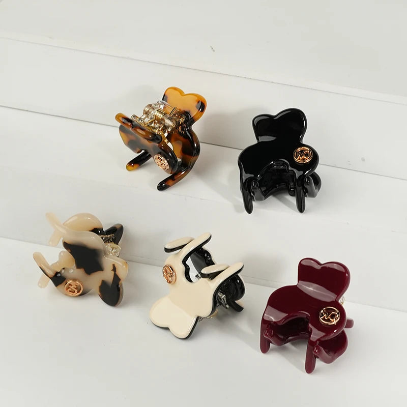 French Premium Gold Standard 2.5cm Acetic Acid Shark Clip Women's Hair Accessories for High Ponytail Bangs