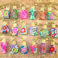 Factory Hot Sales Different Shape Air Freshener Glass Bottle Soft Clay Aromatherapy Car Perfume Pendant