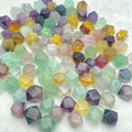 Wholesale Natural Colorful Fluorite Octahedron Crystal Fluorite Polyhedron for Decoration