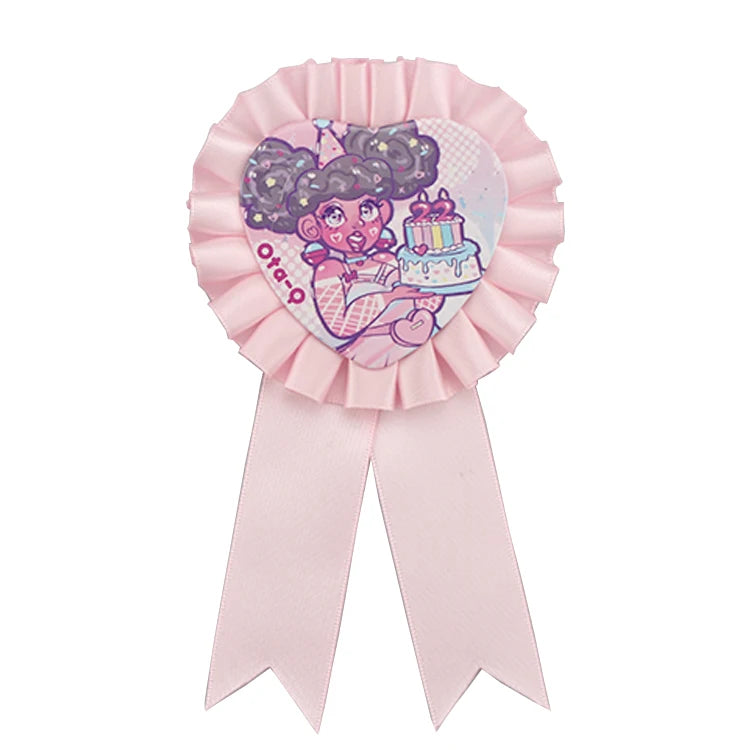 Cute Pink Wedding Party Bride Tribe Award Ribbons