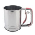 3 Cup Food Grade Stainless Steel Flour Sieve Baking Tool Sugar Shaker Mesh With Handle Pastry Cutter From Metal Mesh