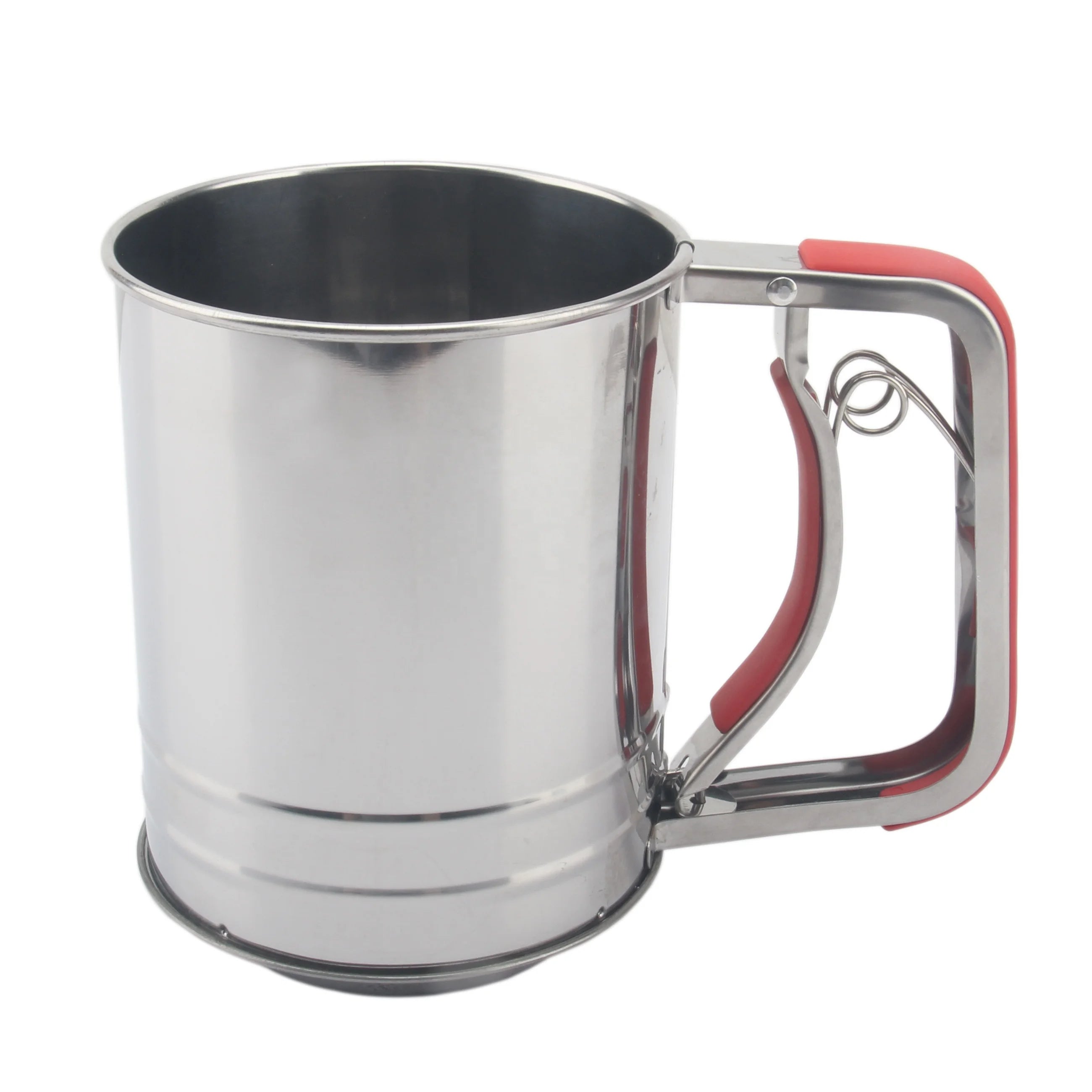 3 Cup Food Grade Stainless Steel Flour Sieve Baking Tool Sugar Shaker Mesh With Handle Pastry Cutter From Metal Mesh