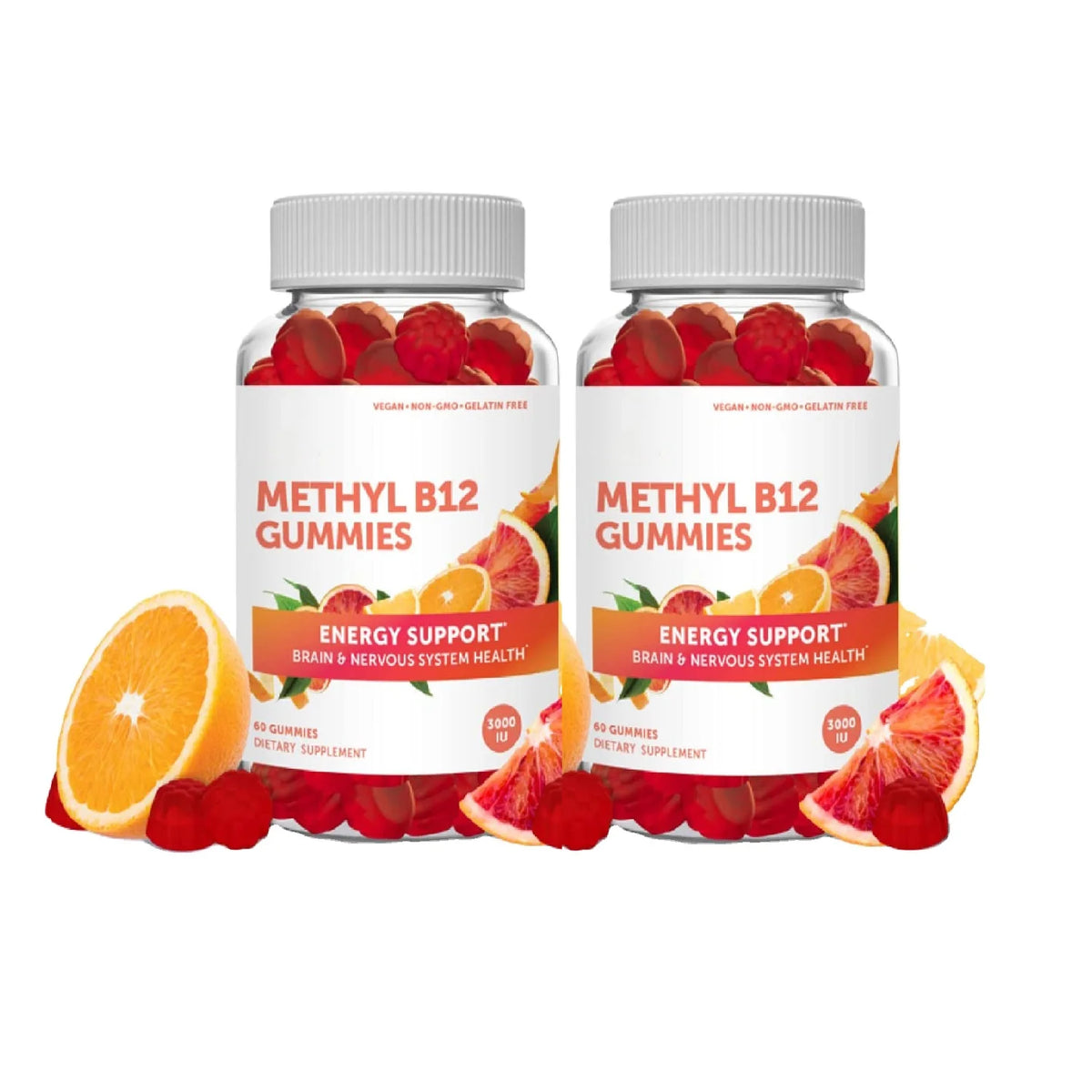 Private Label Vegan Methyl Vitamin B12 Gummies For Adults Energy And Brain Nervous Healthy Support MegaBDM