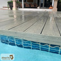 New Technology Modern Brushed Anti-Slip Exterior WPC Decking Boards Balcony Waterproof Eco-Friendly Outdoor Interlocking Floor