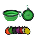 Colorful Pet Supplies Folding Silicone Pet Dog Feeder Portable Collapsible Dog Feeder Dog Bowl for Pet Cat Dog