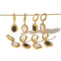 Nabest Hot Sale Jewelry 18k Gold Plated Pendant Earrings Dangle Non Tarnish Stainless Steel Women Hoop Earing