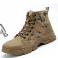 Fashion Labor Protection Shoes Anti-impact Anti-thorn Breathable Wear Resistant Comfortable Men's Safety Work Shoes