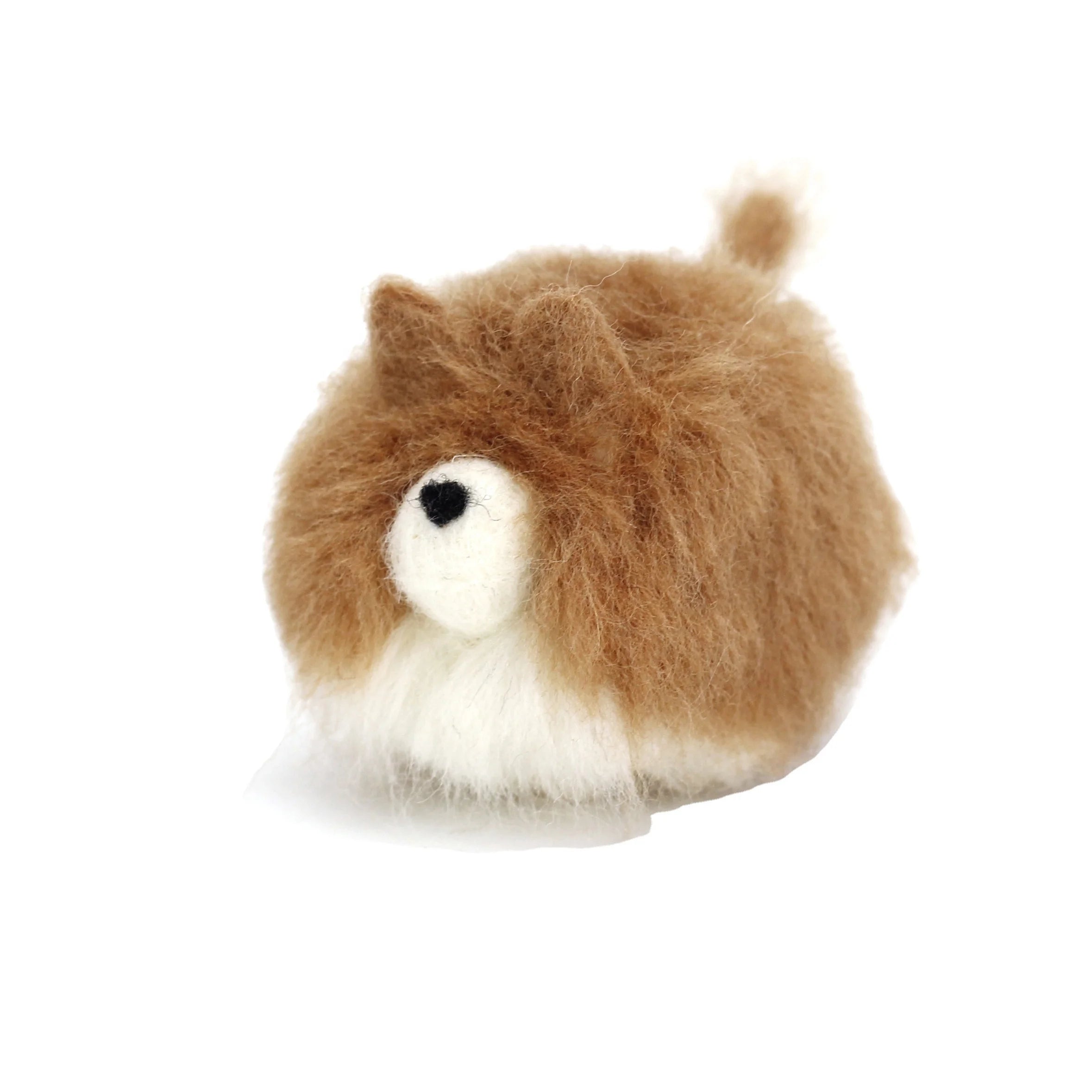 Needle Felted Cartoon Animals Customized Dogs 3D Figures Handmade Folk Art OEM Service Manufacturer Directly Wool Felting