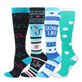 High Quality Men's Women's Athletic Sport Socks Long Crew Performance Running Comfortable Knitted Design Cartoon Cuff Body