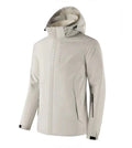Two-Piece Soft Shell Hoody Winter Comfortable Hiking Travel Jacket Warm Windproof Waterproof Breathable Zipper Closure Outdoor