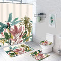 Wholesale Bathroom Sets Shower Curtain Set 4 Pcs 3d Customer Digital Print Polyester Digital Shower Curtain