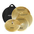 Factory Produces 5PCS Golden Color Low Volume Practice Cymbal Set With Cymbal Bag for Percussion Instruments