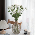 Wholesale 2-heads Artificial Tea Rose White Flower Silk Ranunculus Flower for Home Wedding Party Decoration
