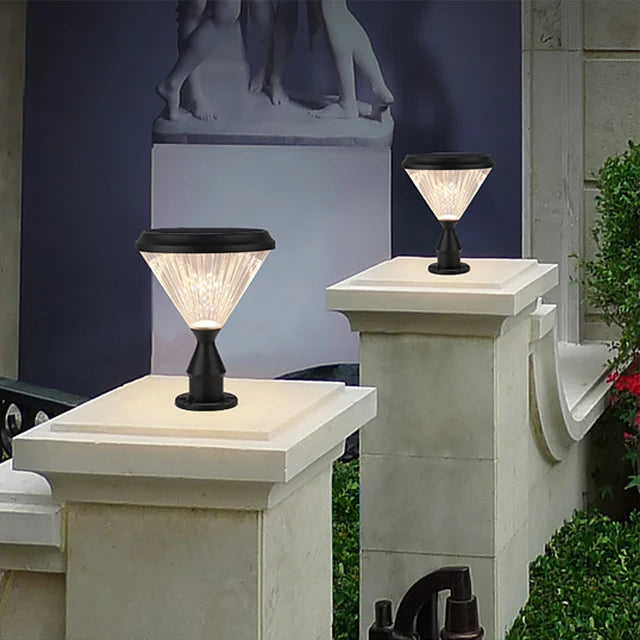 Outdoor IP65 Waterproof Aluminum Solar Garden Light for Guardrail and Fence Post LED Bollard Light
