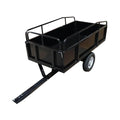 China-Build Heavy Load Steel Garden Dump Cart ATV-Towed Low MOQ Quad Garden Ride Mower Trailer Motorcycle & ATV Trailers