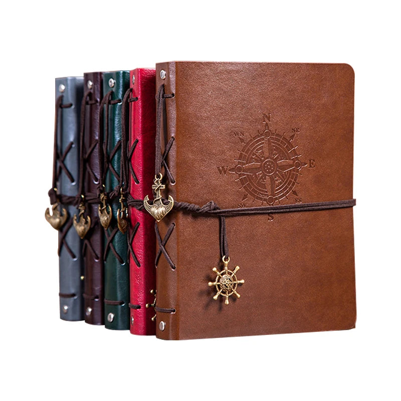 Retro Colorful Scrapbook Album DIY Photo Memory Book with Custom Logo 60 Pages Leather Guest Book for Anniversary Wedding