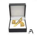 Custom Logo Classic Paper Rectangle Jewelry Box Simple Style Tie Clip Cufflinks MegaBDM