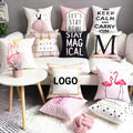 Custom Logo Pillow Cover Blank Velvet Pillow Case Luxury Soft Comfortable Pillow Case Customized Material Cushion Cover