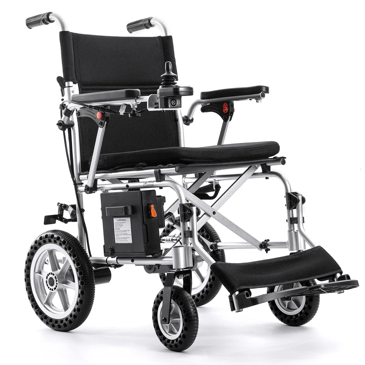 Handicapped Convenient All-Terrain Electric Wheelchair Easy Folding for Long Distance Travel Outdoor Portable Walker & Rollator