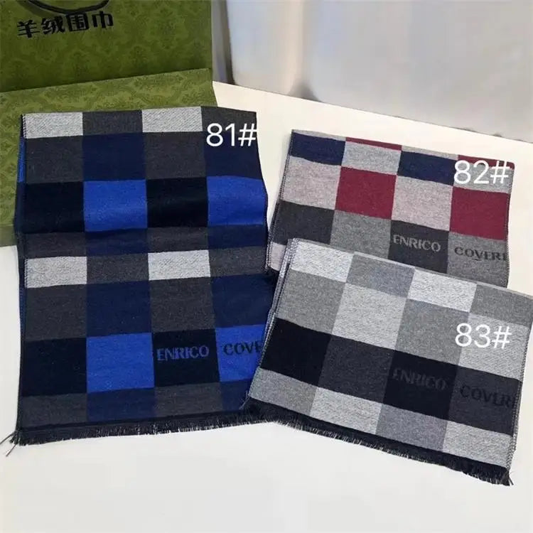 2023 Newly Wholesale Men's Fashion Hot Winter Warm Polyester Viscose Other Traditional Scarf