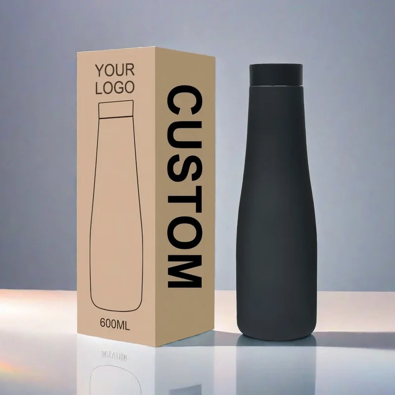Sublimation Blanks Hot & Cold 20 oz Insulated Stainless Steel Vacuum Flask 304 Anti-Slip Bottom Leak-Proof Customizable Logo