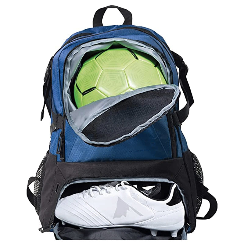 Ederbou National Soccer Bag - Backpack for Soccer Basketball & Football Includes Separate Cleat and Ball Holder