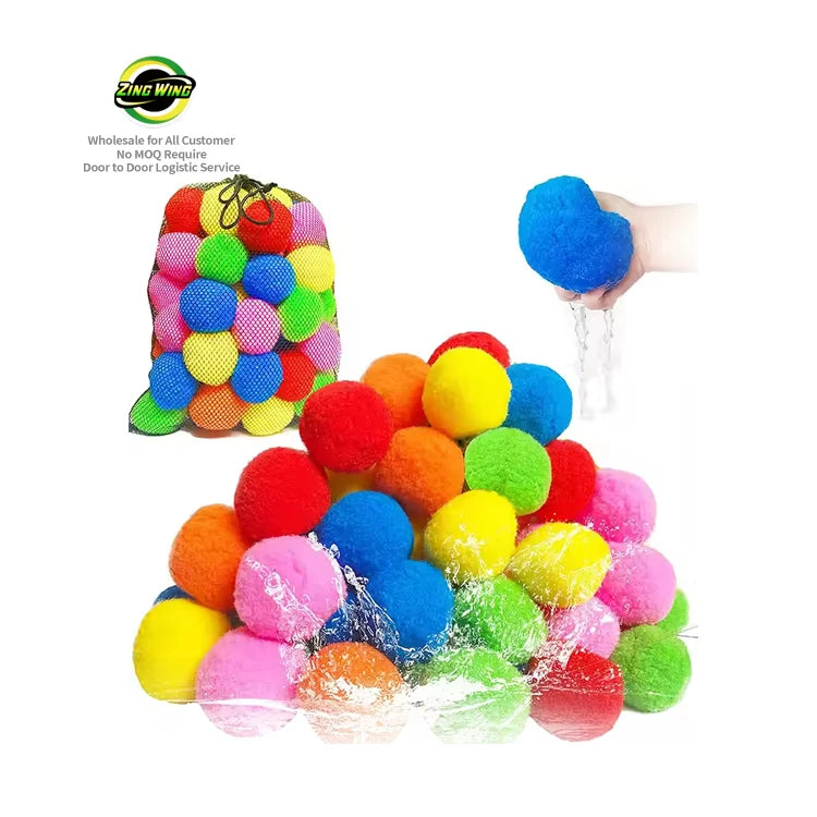 Wholesale 5cm Outdoor Children's Swimming Pool Beach Entertainment Party Water Fights Water Beach Cotton Ball Toys