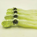 Alpha Deep Sea Glow Octopus Jig Fishing Lure with Skirt Rubber Jig for River Lake and Stream Printed Condition