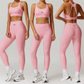 Hot Sales Fitness Set Women Sportswear Women Sets Workout Sports Clothes Quick Drying Rib Gym Fitness Sets for Women