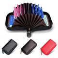 Factory Price Unisex Business Leather Wallet ID Credit Card Holder Card Case Pocket Organizer Money Phone Coin Bag