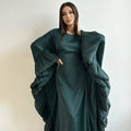 Loriya  EID Butterfly Luxury Abaya Dubai Kaftan Abaya Women Muslim Dress Islamic Clothing Plus Size Womens Dresses Modest Abaya