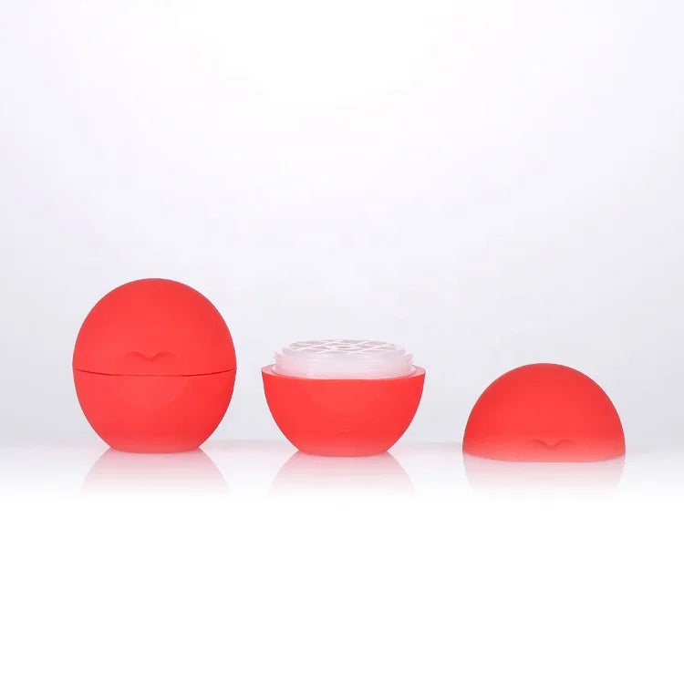 Perfect DIY Homemade Round Container for Lip Balm Heart Ball Shaped Lip Balm Packaging 7g Lip Balm Jar